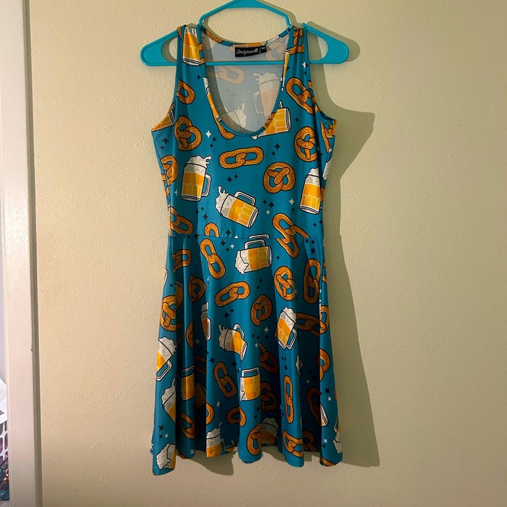 Sourpuss Beer and Pretzels Dress sz M